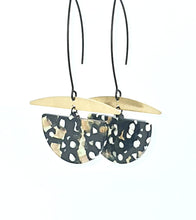 Mila raw brass Dangles -