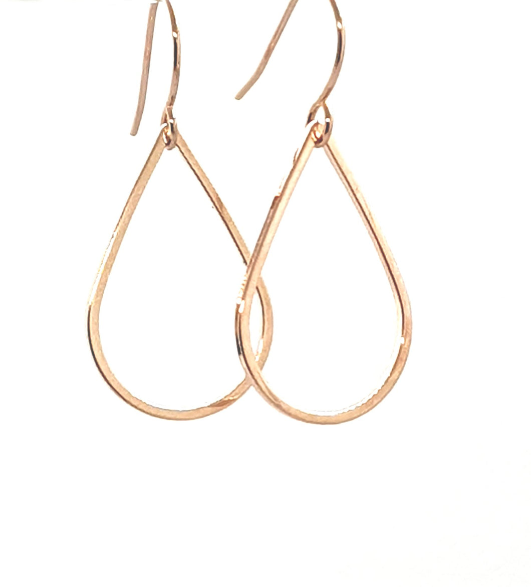 The Alexis rose gold tear drop dangles