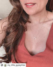 Rose gold circle of life necklace