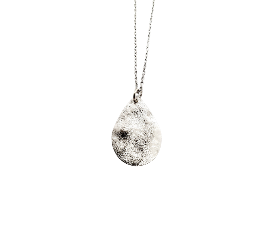 Madella silver melt necklace